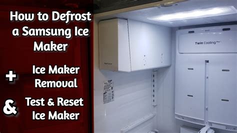 samsung fridge ice maker defrost|How to Defrost Samsung Ice Maker: A Complete Guide